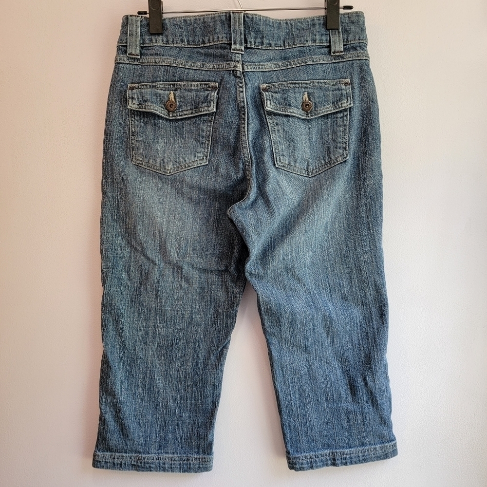 Lee Vintage Cropped Jeans Sits Just below Waist Size 8 - Picture 2 of 8